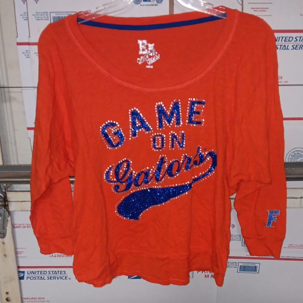 E5 Size L.Orange Game On Gators Shirt (SKU N199)